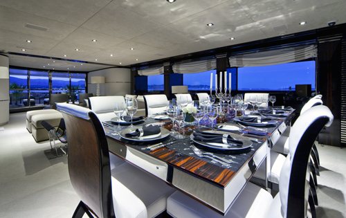 Luxury Charter Yacht MANIFIQ Formal dining Interior by Luca Dini Design.jpg