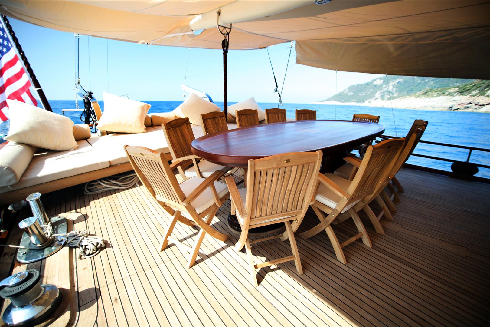 Luxury Turkish Gulet Grande Mare (ex Carmina) - Al fresco dining .JPG