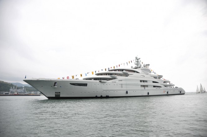 Megayacht Serene at her launch.jpg