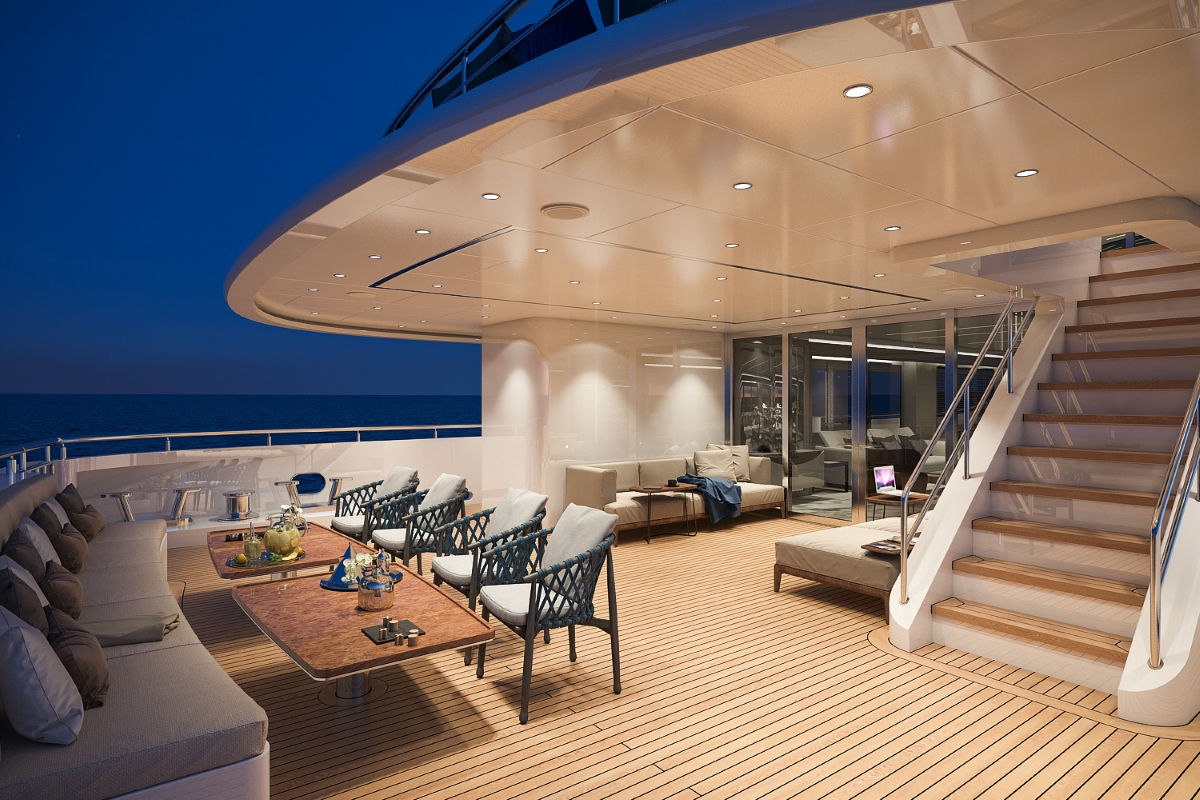 Motor yacht Bilgin 156 - alfresco dining.jpg