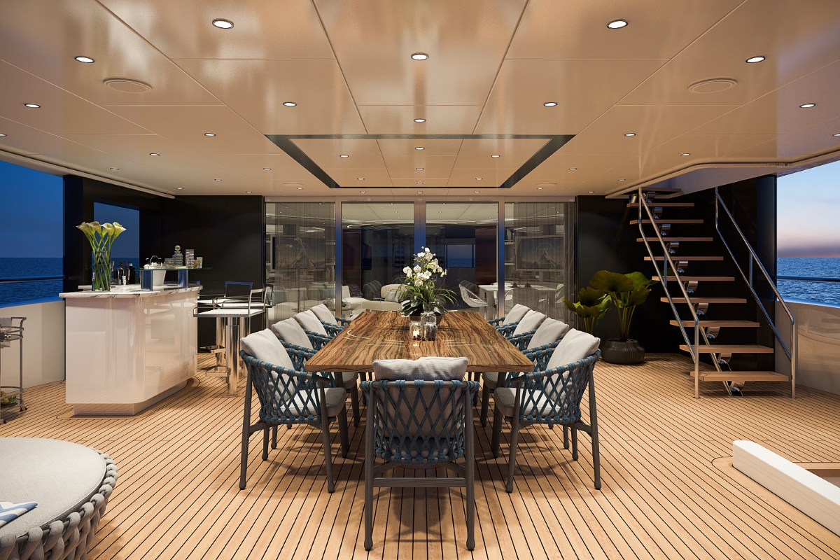 Motor yacht Bilgin 156 - alfresco, exterior.jpg