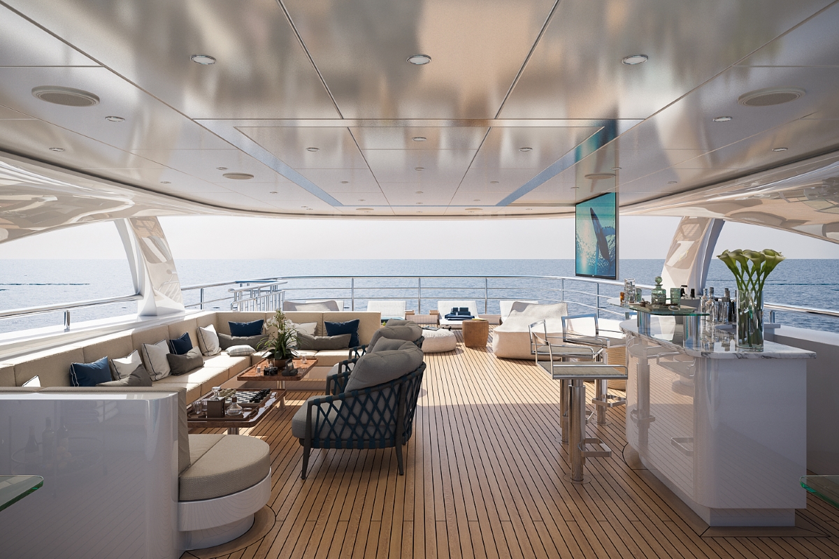Motor yacht Bilgin 156 - outdoor lounge - day.jpg