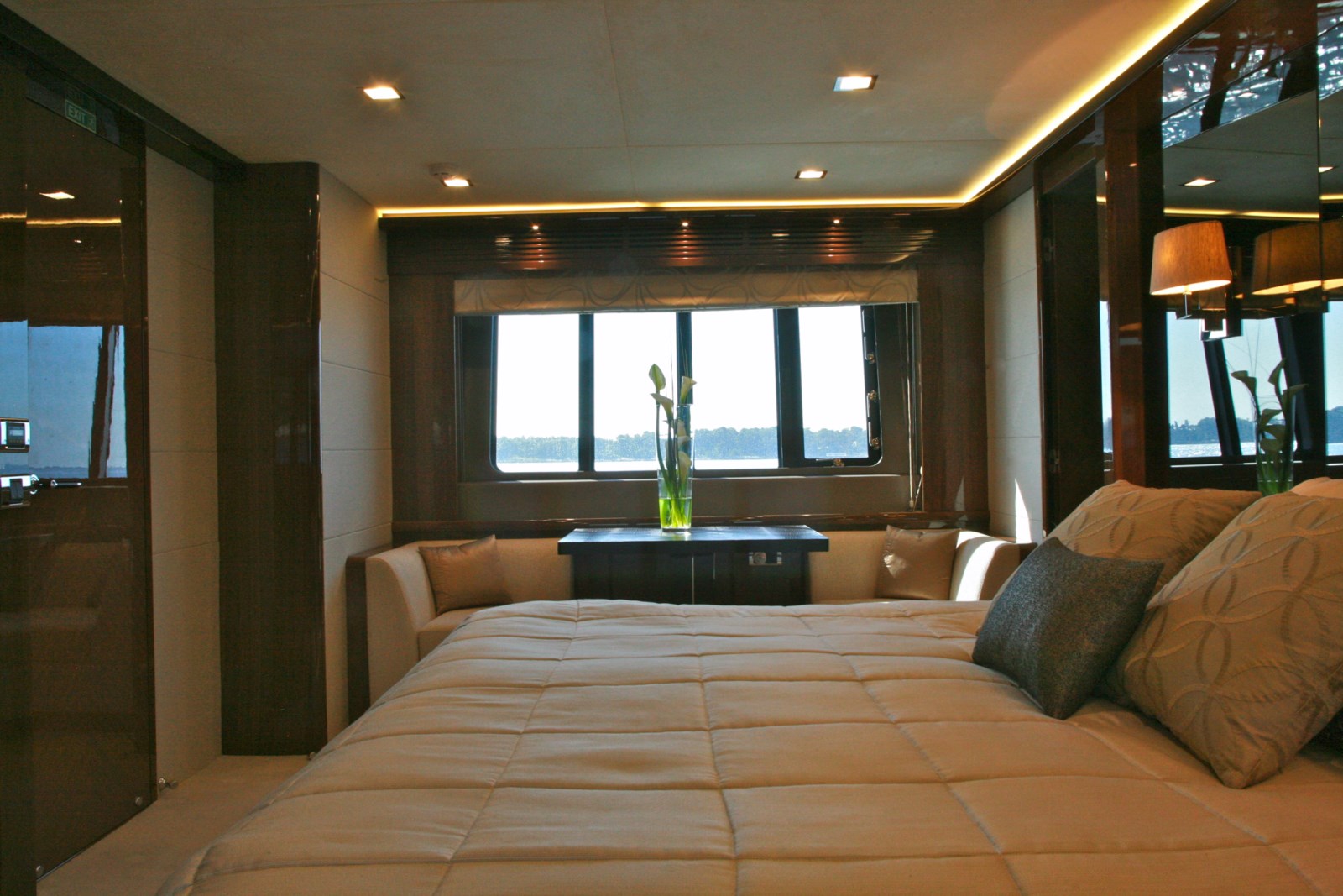 Motor yacht LADY BEATRICE - Master Cabin View 2.JPG