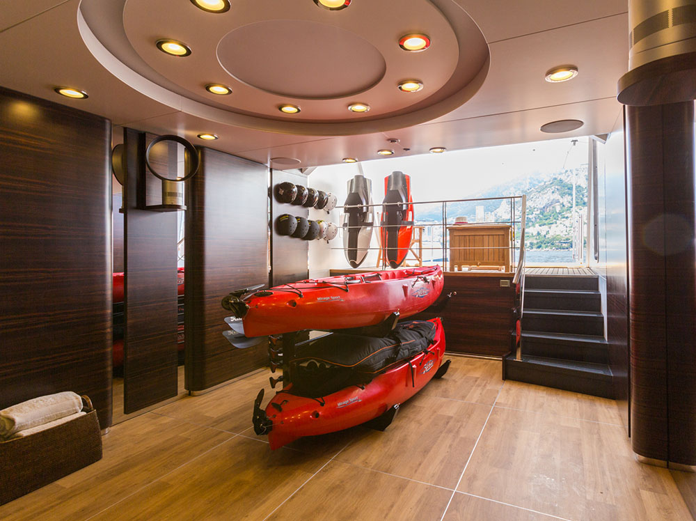 Motor yacht QM OF LONDON - beach club storage for water toys.jpg