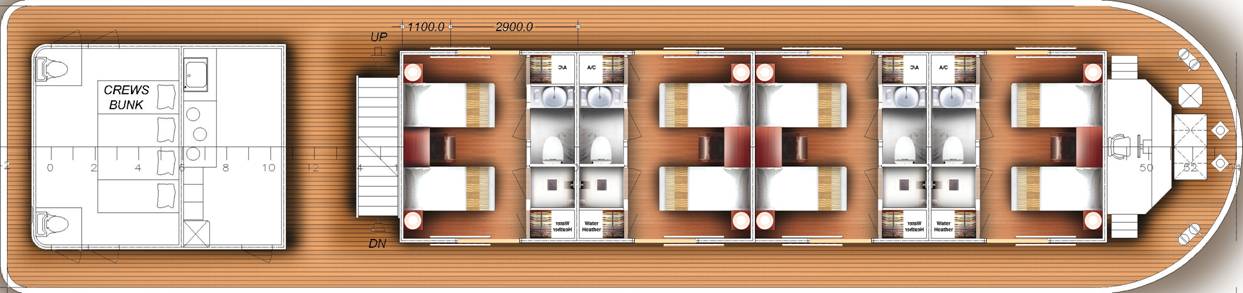 River charter yacht Kalay Pandaw - Main deck.jpg
