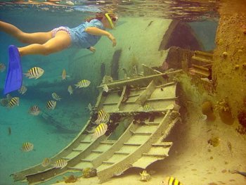 SOLSTICE - Snorkeling the plane wreck at Normans Cay.jpg
