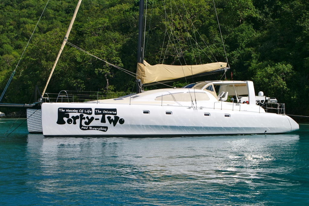 Sailing Catamaran - 42 - The Meaning of Life, the Universe and Everything..JPG