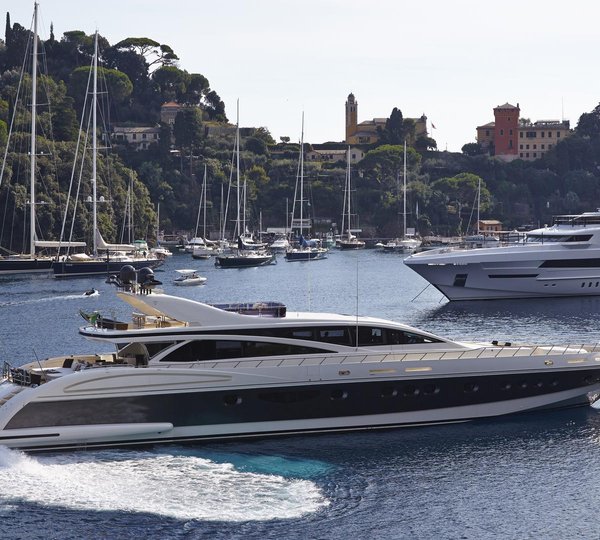 Eye-Catching 119m Mega Yacht A by BLOHM + VOSS in Portofino, Italy
