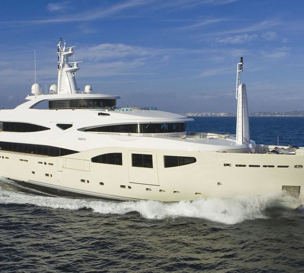 Video from launch of 73m CRN 132 motor yacht YALLA