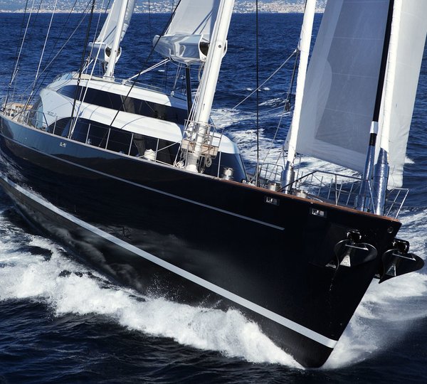 Video of 52m Royal Huisman sailing yacht METEOR at St. Barths Bucket Regatta