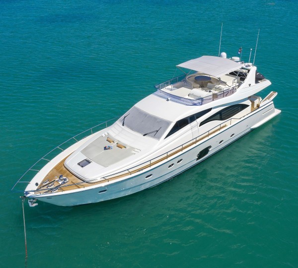 Lovely Ferretti 800 Motor Yacht TEMPTATION in Miami