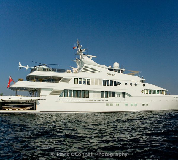 Mighty 96m Devonport Mega Yacht VAVA II spotted at Port Everglades in Fort Lauderdale, Florida