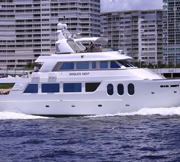 Video: MCP motor yacht EAGLE’S NEST cruises out of Ft. Lauderdale, Florida