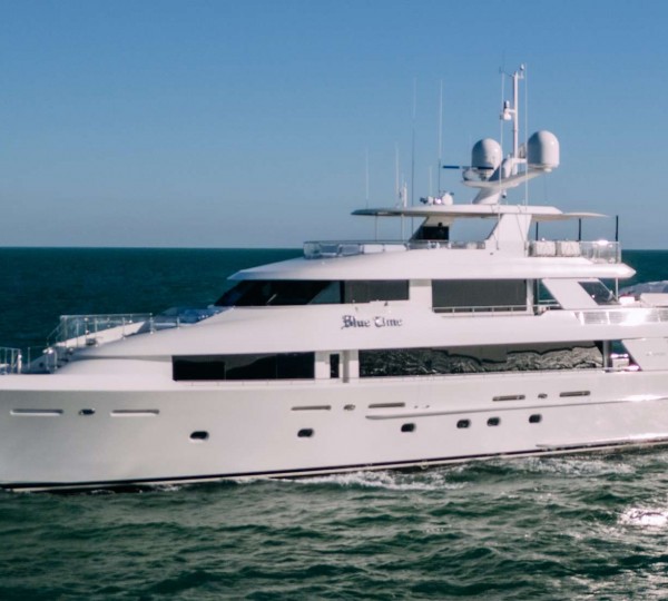 Beautiful Westport 130 Superyacht VISION cruising into Fort Lauderdale
