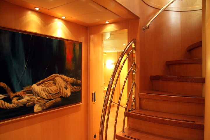 Stairwell and art detail