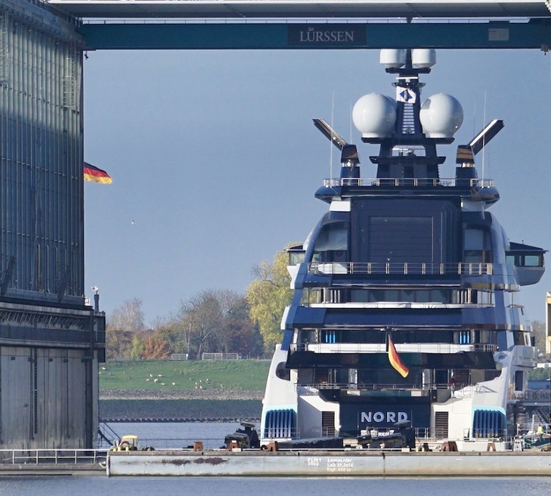 142m Mega Yacht NORD By Lurssen At The Yacht