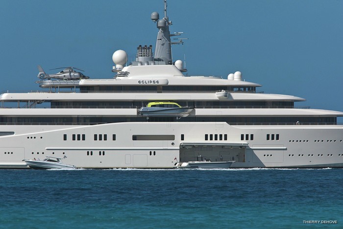 Ship's Tenders On Board Yacht ECLIPSE