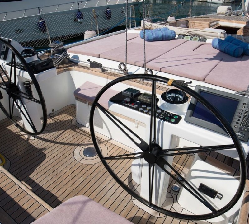 On deck helm controls