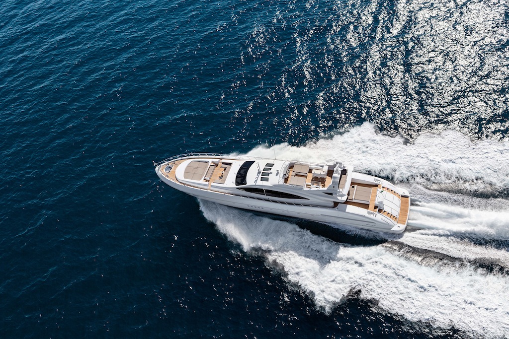 20 Motor Yacht Mangusta 132 from above