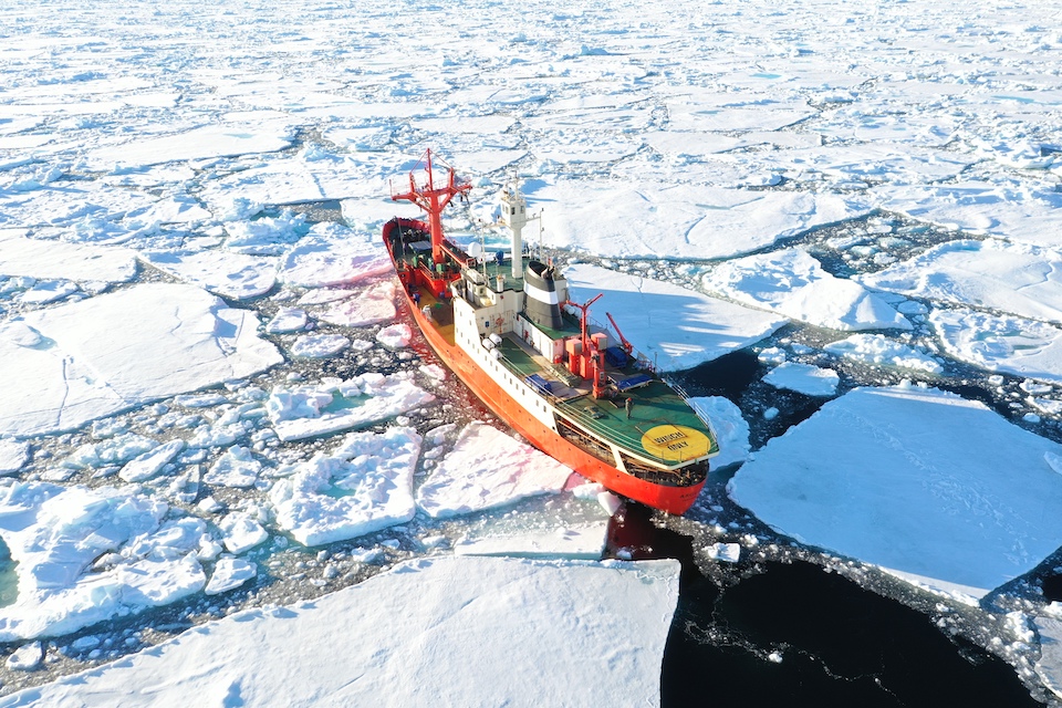 Breaking Ice Underway