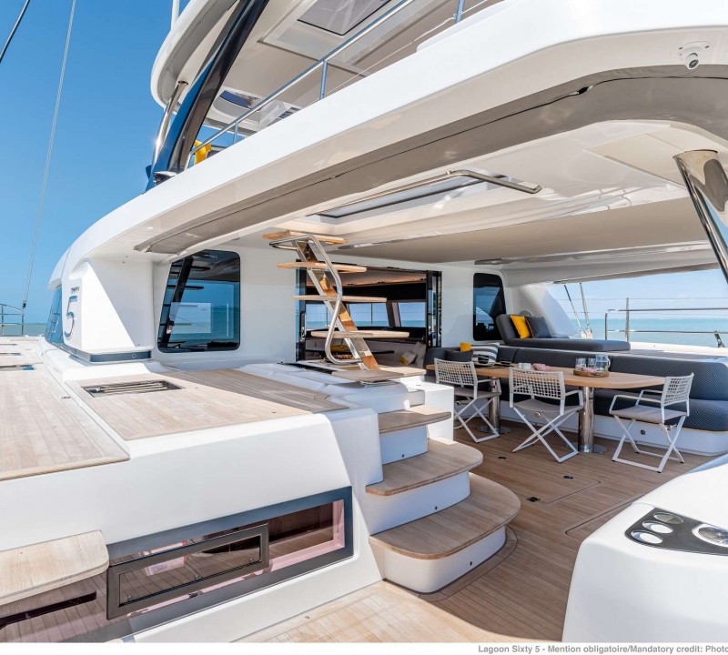 Sailing Catamaran AURA Cockpit