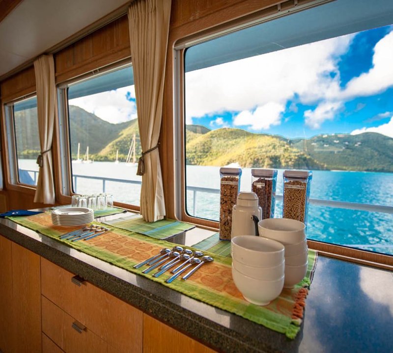 Breakfast onboard