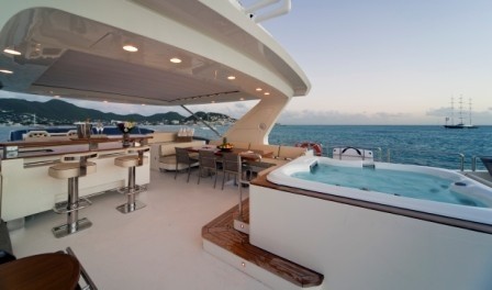 Sun Deck Aboard Yacht ANDREIKA