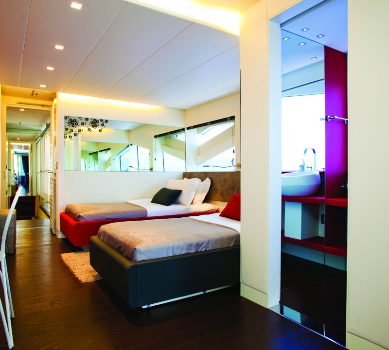 2nd master cabin on board of JoyMe yacht with interior by Marijana Radovic