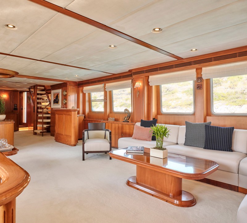 Main salon view forward