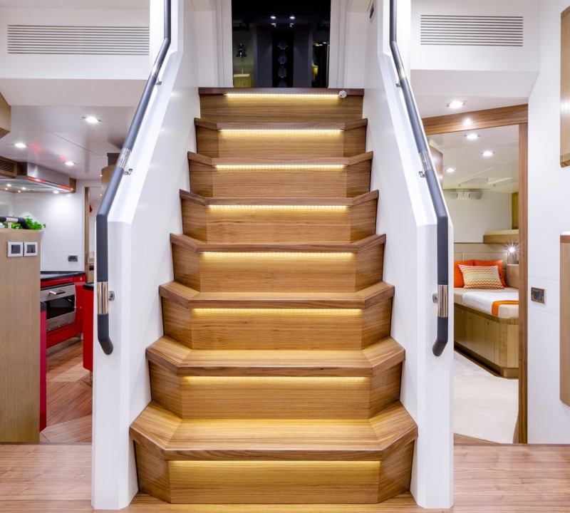 Stairs Into Main Salon