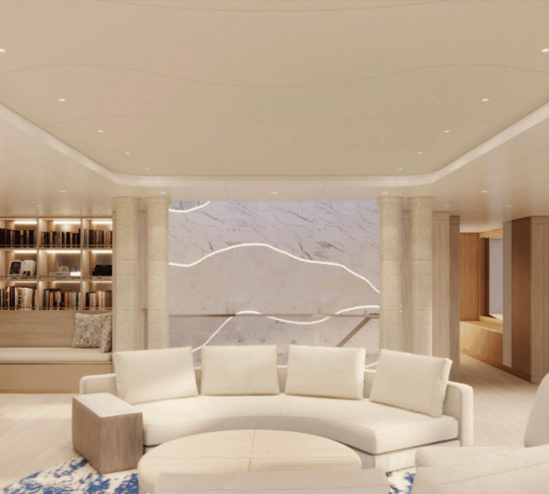 Interior Salon And Library