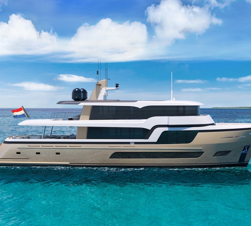 34m Eplorer Yacht LADY LENA - Rendering