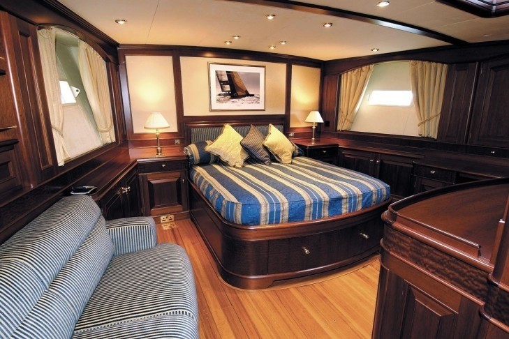 Sitting: Yacht SOJANA's Main Master Cabin Photograph