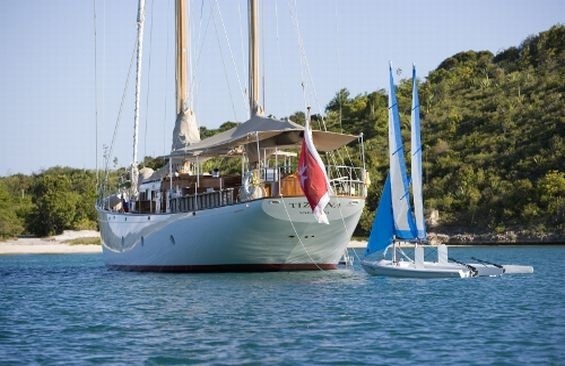 Aft Aspect On Board Yacht TIZIANA