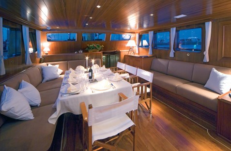 Saloon On Yacht TIZIANA