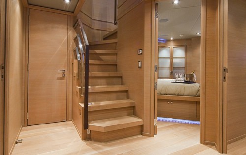 Lower Lobby On Board Yacht ESCAPE II