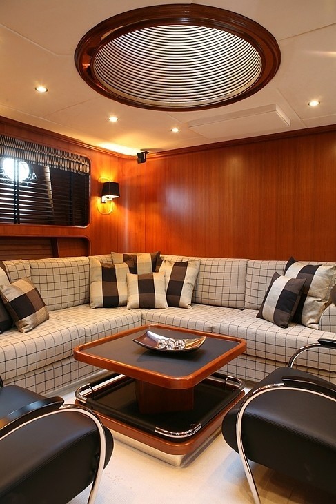 Saloon On Board Yacht GITANA