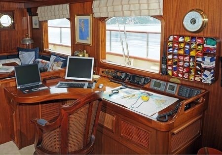 Helm Station On Yacht OFELIA