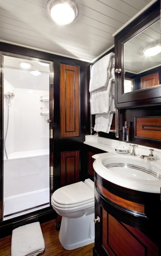 Guest's Bath On Board Yacht SHAMROCK V