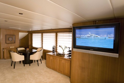 Starboard Side Saloon On Board Yacht SILENT WORLD II