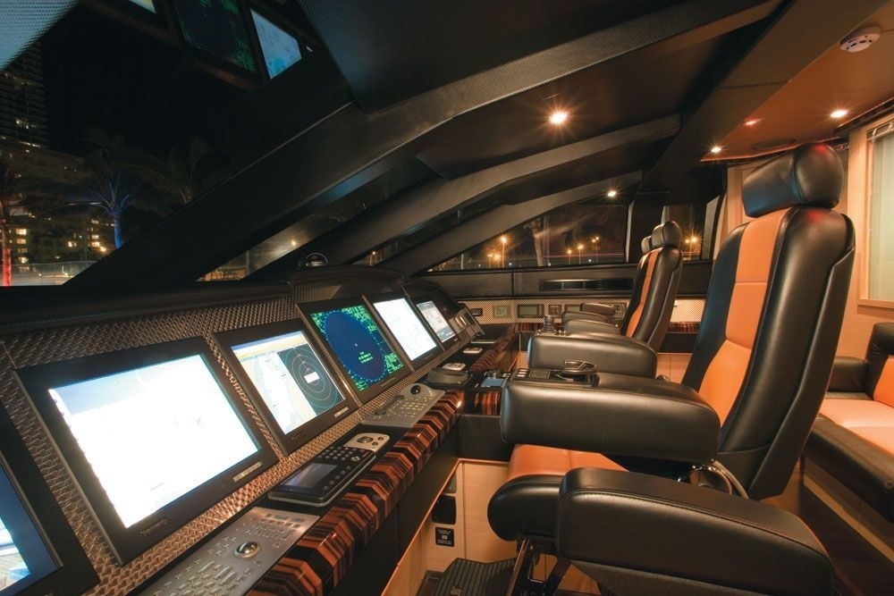 Pilot House On Yacht VANQUISH