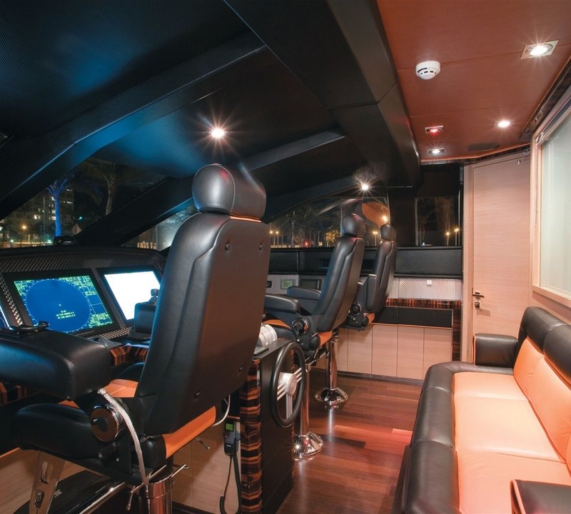 Sitting: Yacht VANQUISH's Pilot House Photograph
