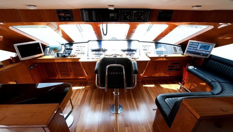 Wheel House On Board Yacht ZENITH