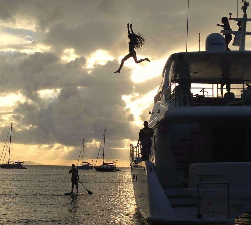 Jumping off for fun