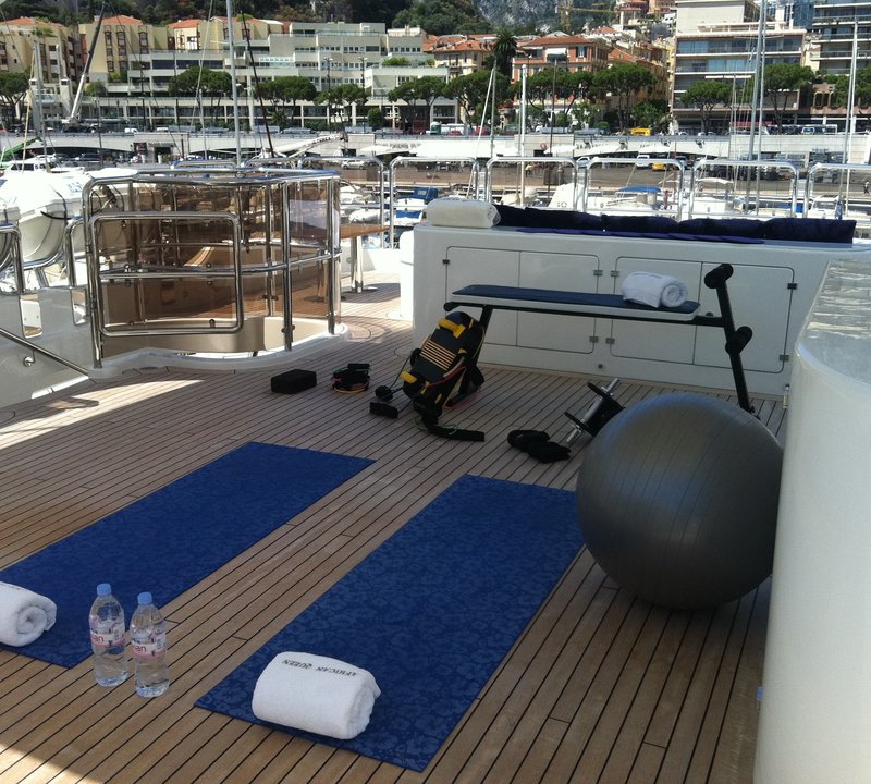 Gymnasium Gear On Yacht AFRICAN QUEEN