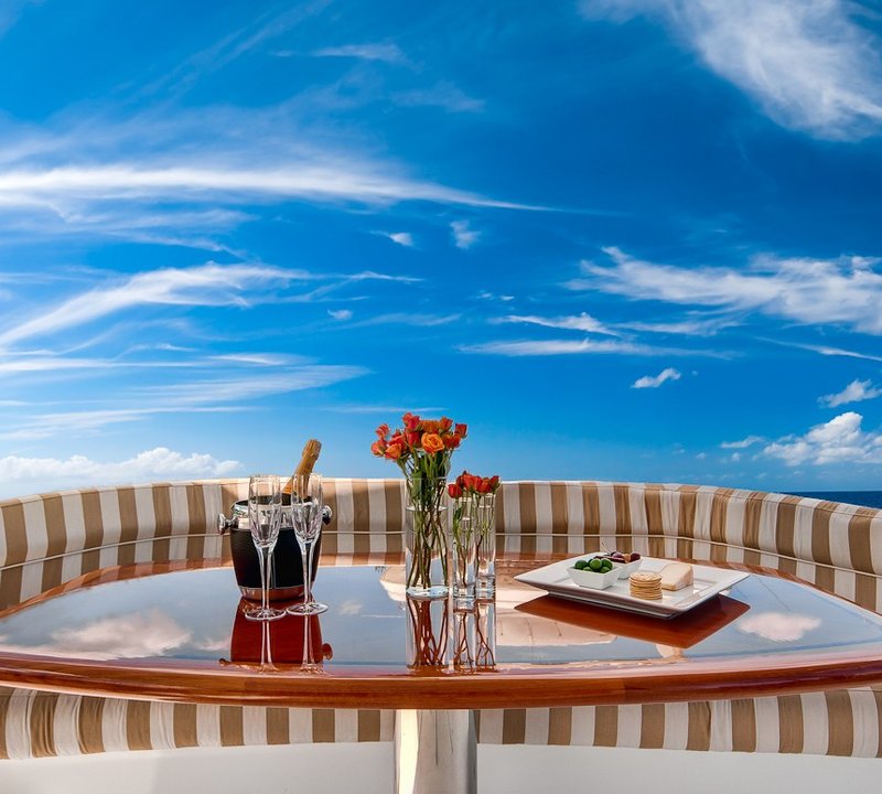 Circular Sitting Aboard Yacht ANDIAMO
