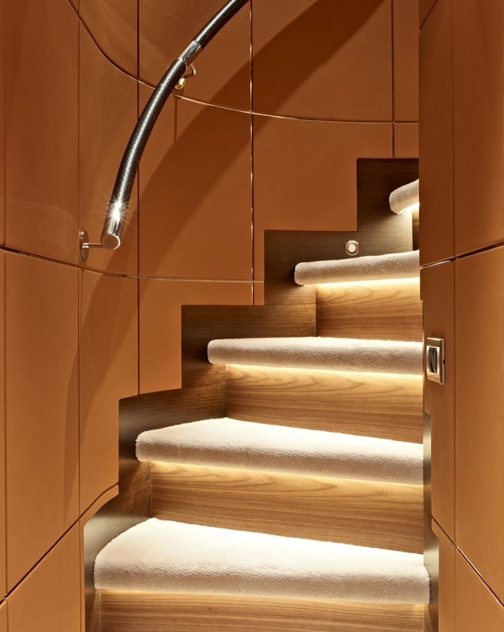 Close Up: Yacht AURELIA's Stairway Captured