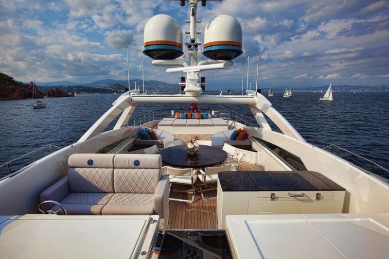 Sun Deck Aboard Yacht AURELIA
