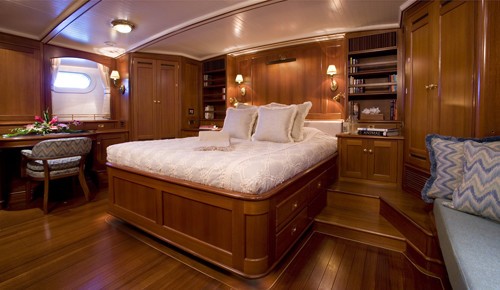 Main Master Cabin Aboard Yacht AXIA