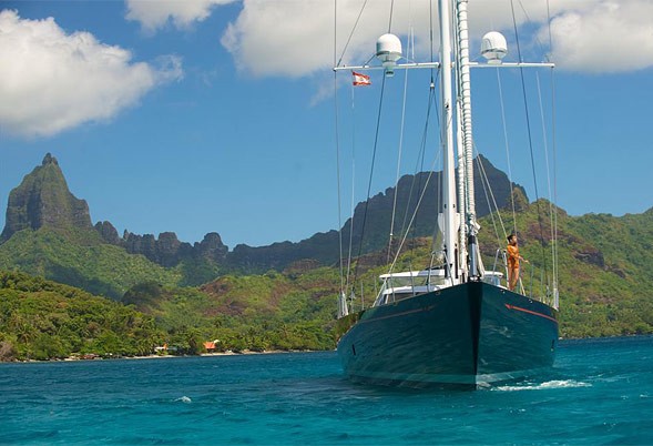 Forward Aspect Aboard Yacht BLISS